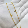 Delicate Crescent Moon Anklets

