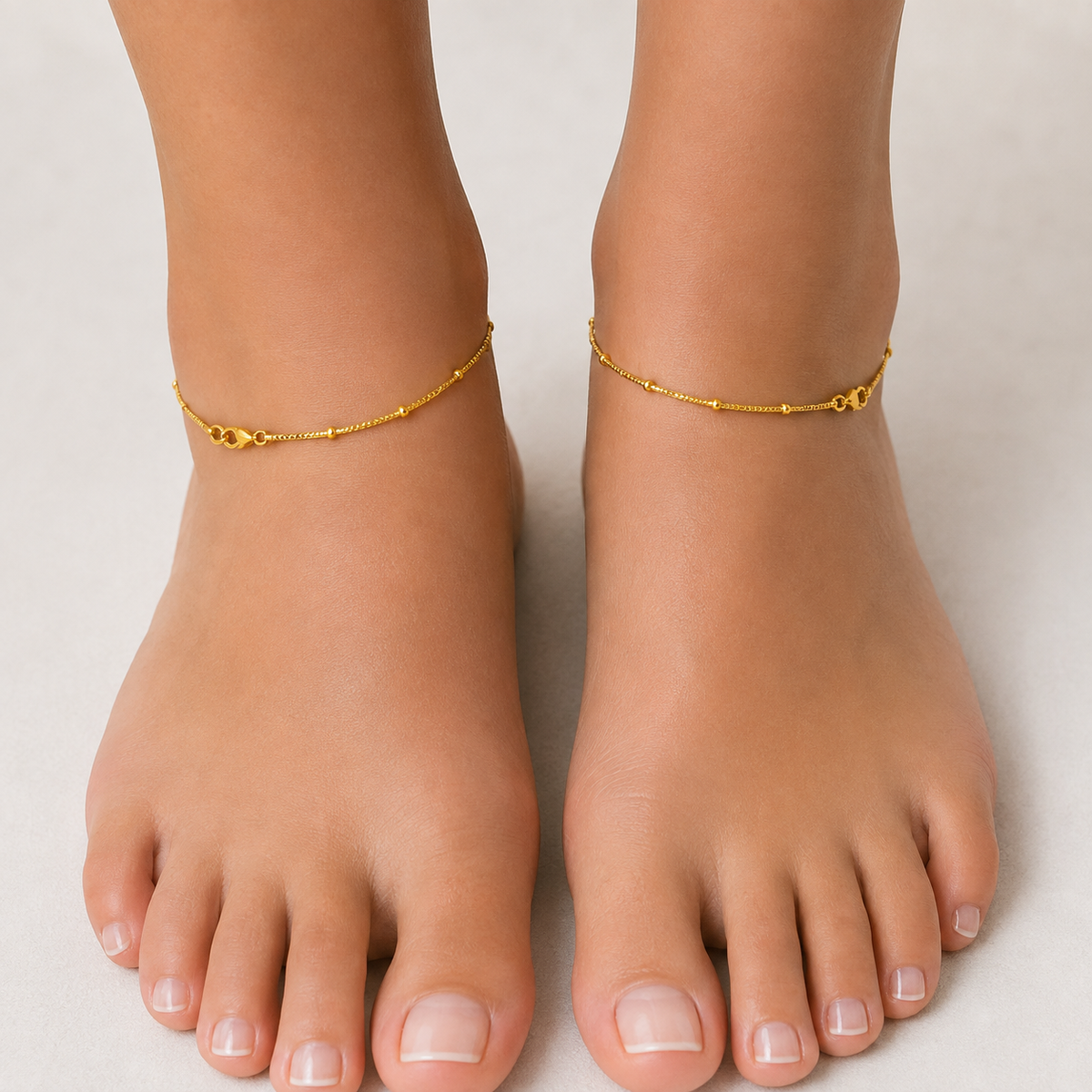 Delicate Gold Anklets