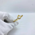 Diamond Circle Gold Bangle