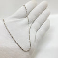 Diamond Cut Snake Silver Chain