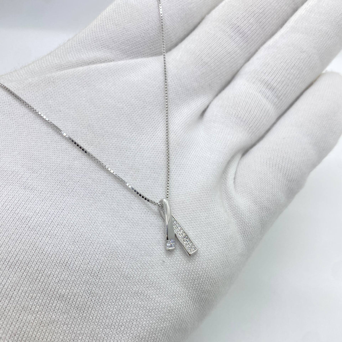 silver necklace