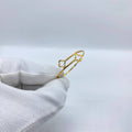 Double Clover Yellow Silver Bangle