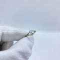 Double Silver Leaf Stone Ring
