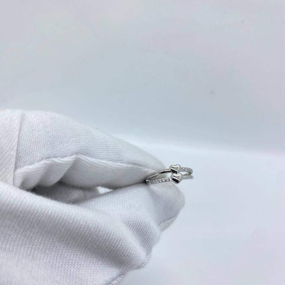 Double  Stone Silver Ring