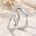 Elegant Curve Couple Rings