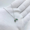 Emerald Leaf Necklace