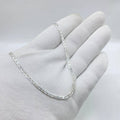 Flat Curb Silver Chain