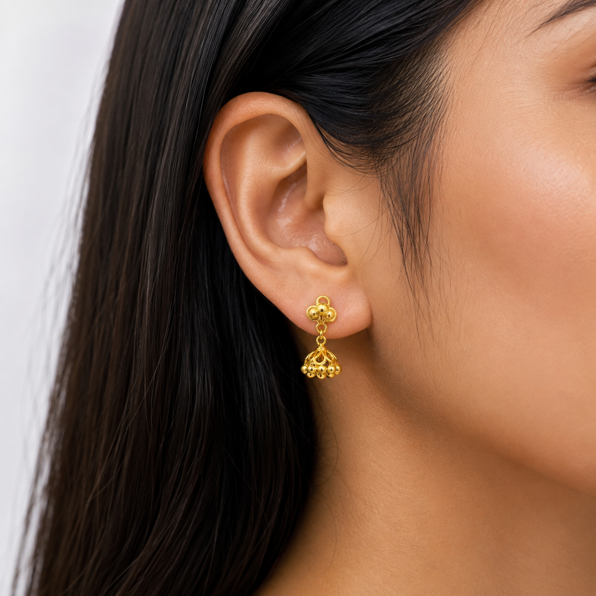 silver earrings