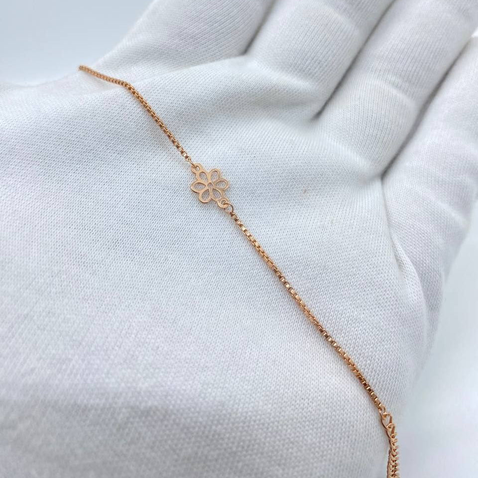 Floral Rose Gold Bracelet