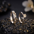 Floral Vine Couple Rings
