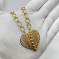 Gold Heart Filigree Necklace