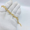 Gold Heart Link Bracelet