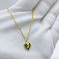 Gold Heart and Key Necklace