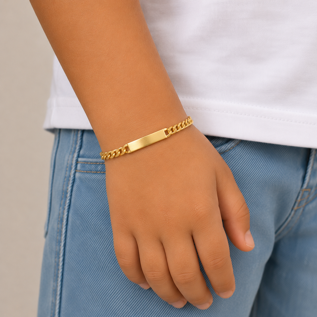 Gold ID Bracelet