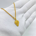 Gold Om Pendant Necklace