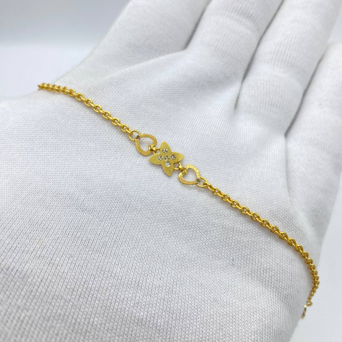 Golden Butterfly Crystal Bracelet