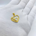 Golden Filigree Circle Pendant