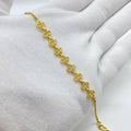 Golden Floral Link Bracelet