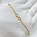 Golden Infinity Crystal Bracelet