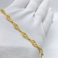 Golden Infinity Link Crystal Bracelet