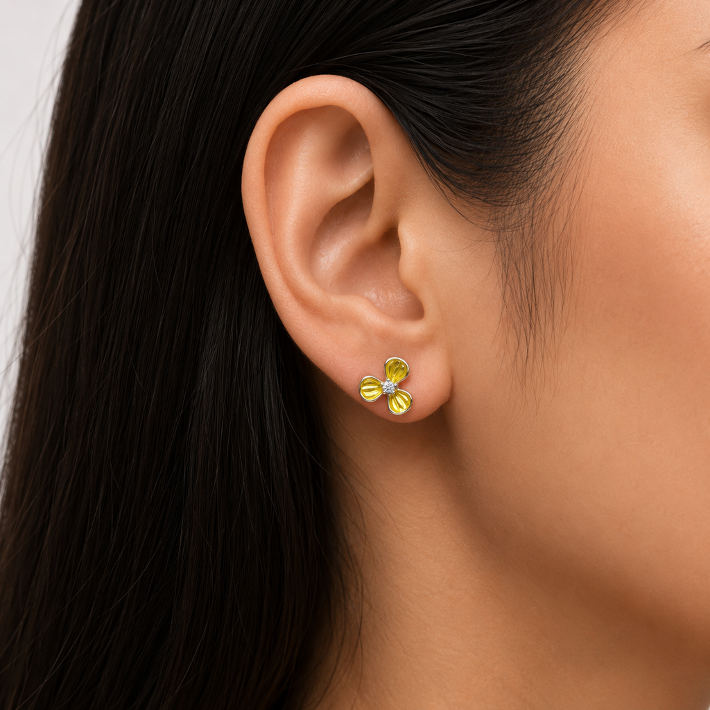 silver earrings