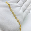 Golden Triple Infinity Link Bracelet