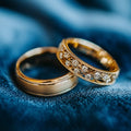 Golden Vine Couple Ring