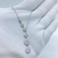 Graduated Crystal Lariat Necklace