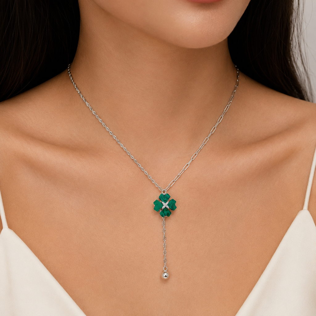 silver necklace