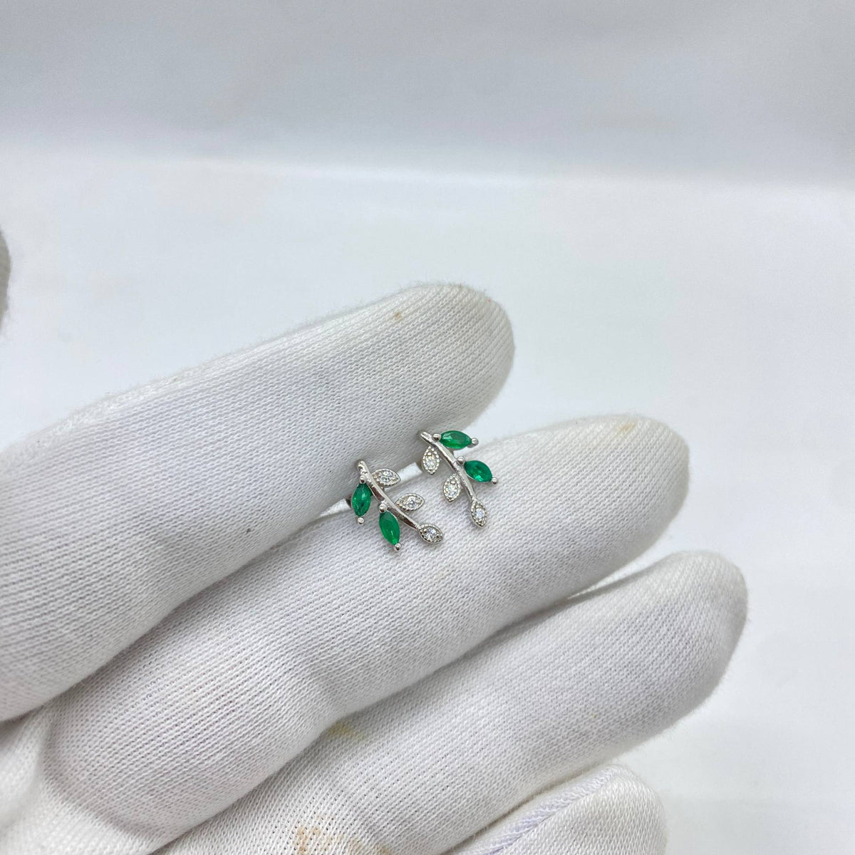silver earrings
