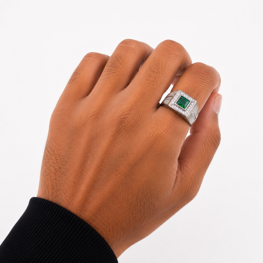 gents silver ring