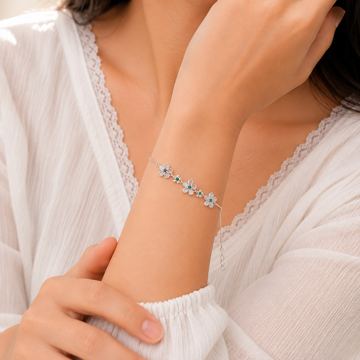 silver bracelet