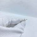 Heart white Stone Silver Ring