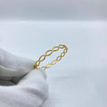 Infinity Link Gold Bangle