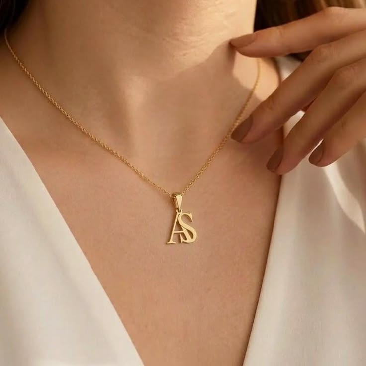 Interlocking Double Initial Necklace