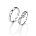 Leaf Harmony Couple Ring