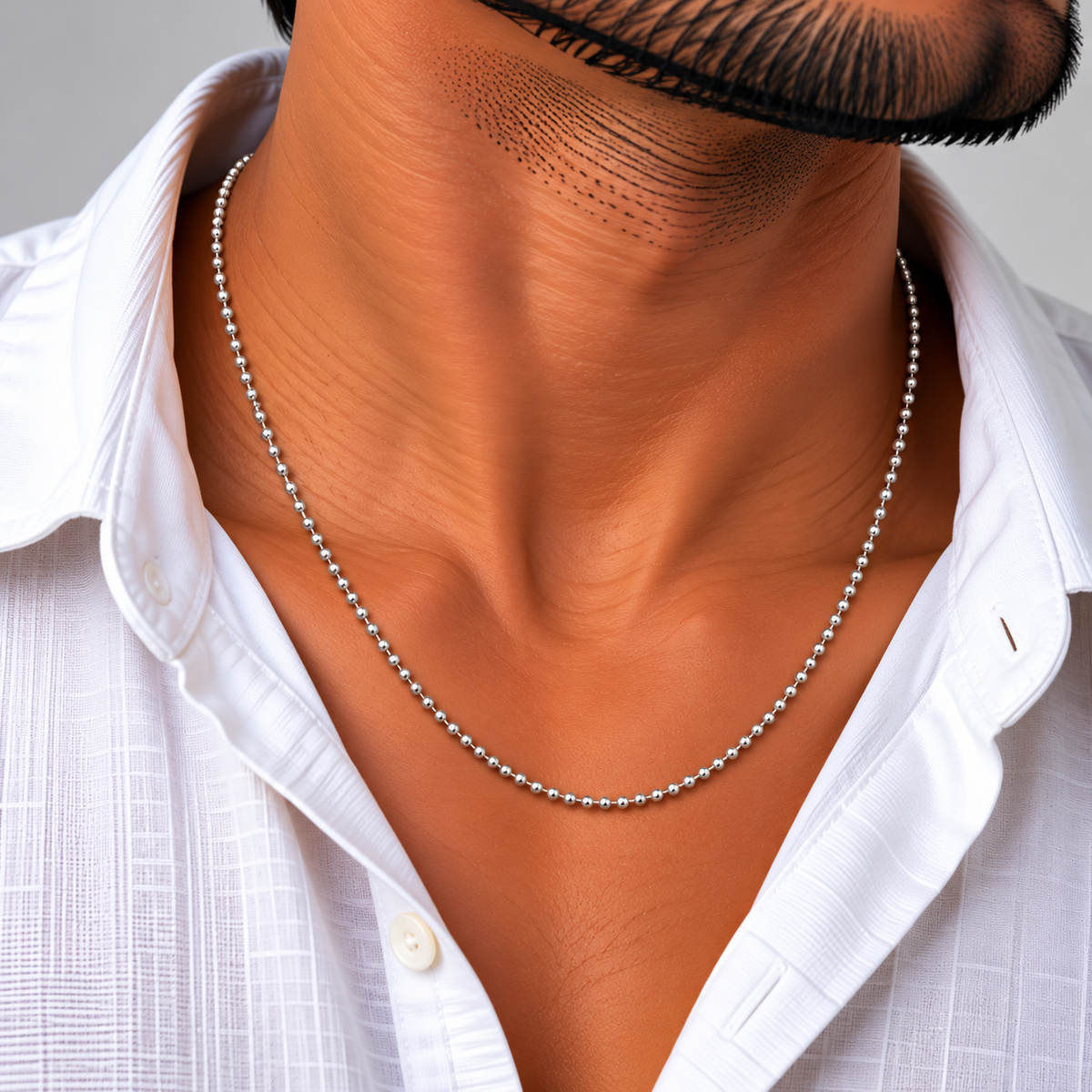 Mini Ball Silver Chain