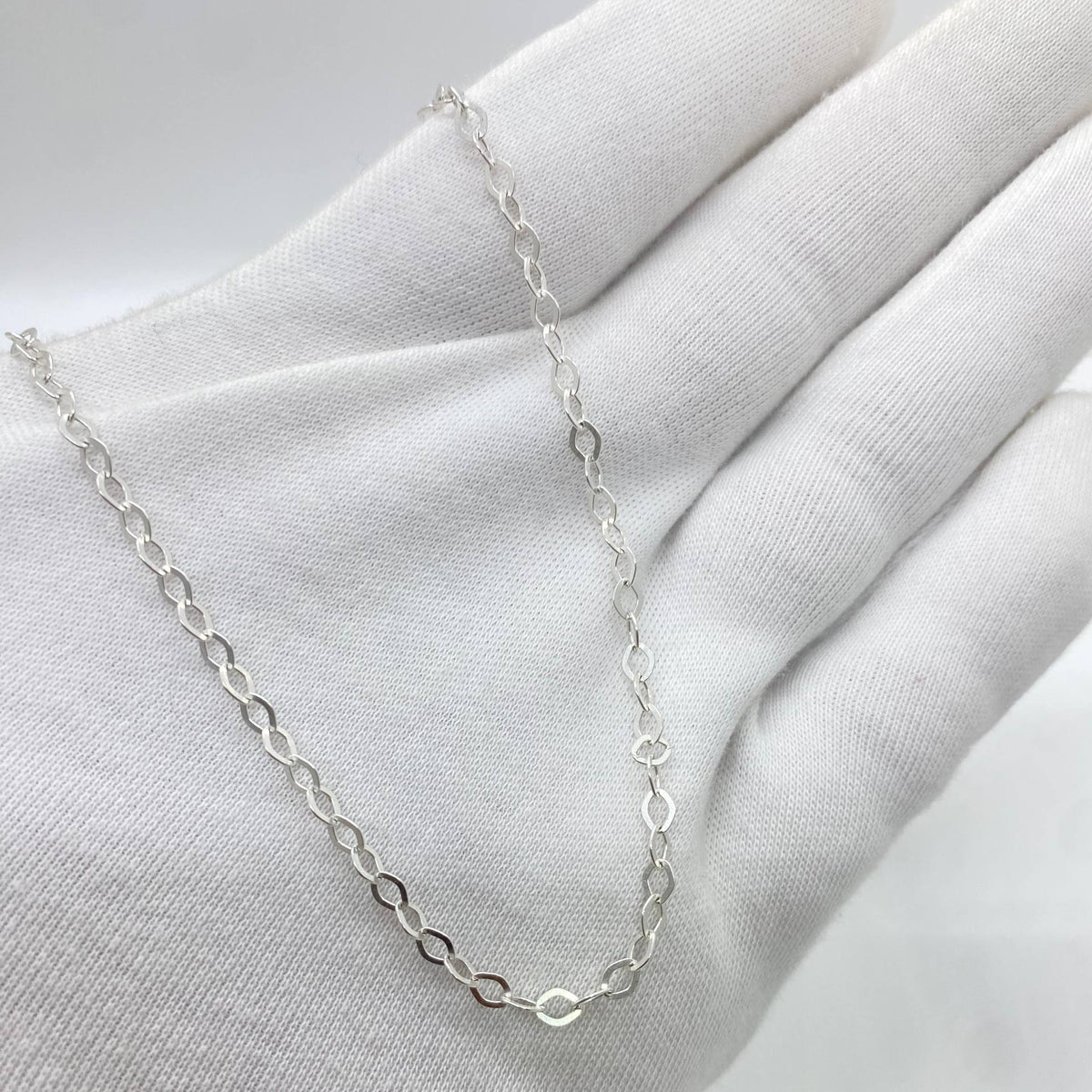 Oval Link Silver Chain