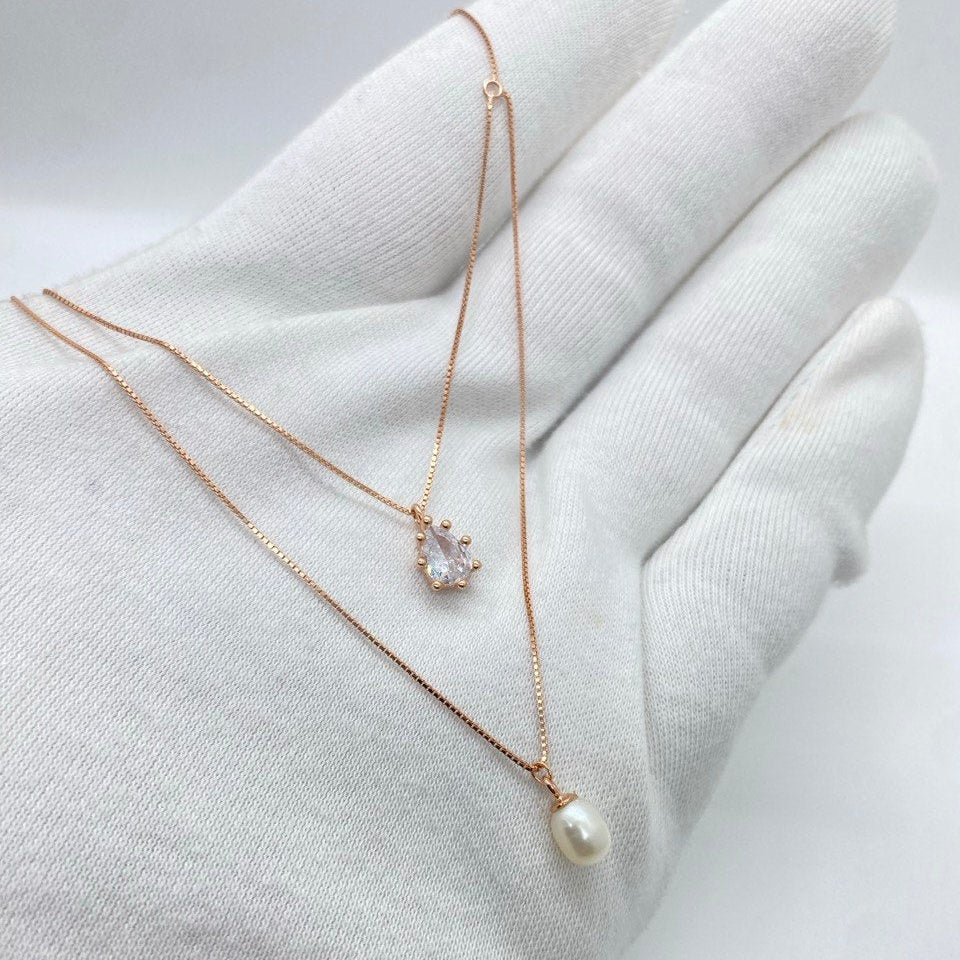 silver necklace