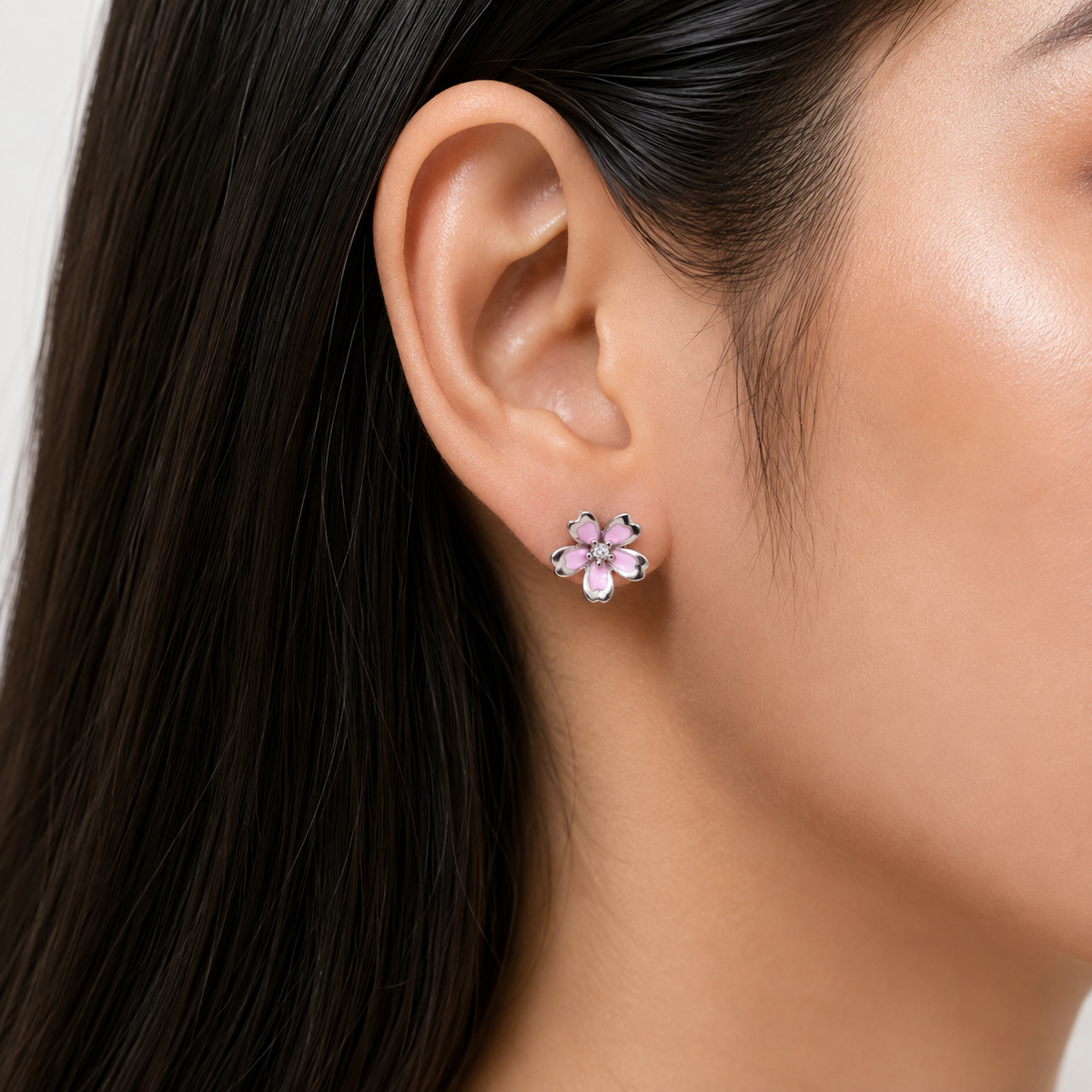 silver earrings