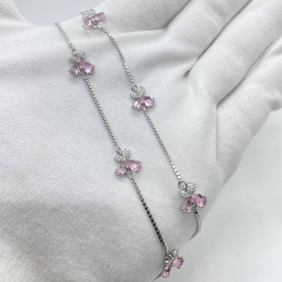 silver anklet