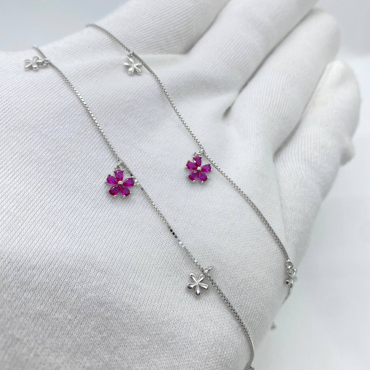 silver anklet