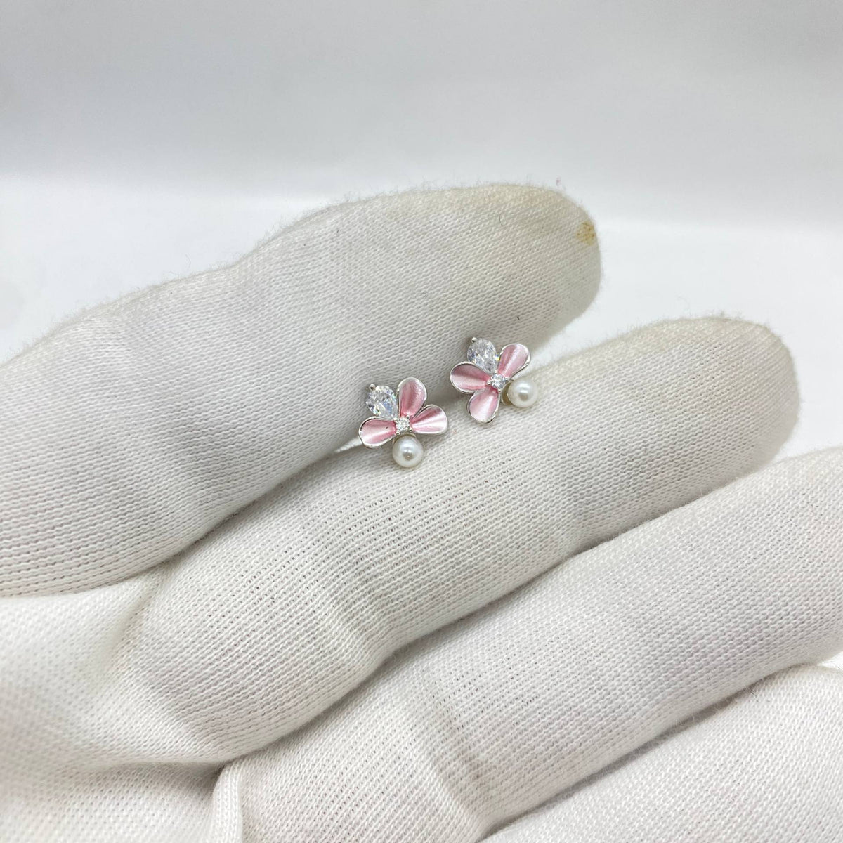 silver earrings