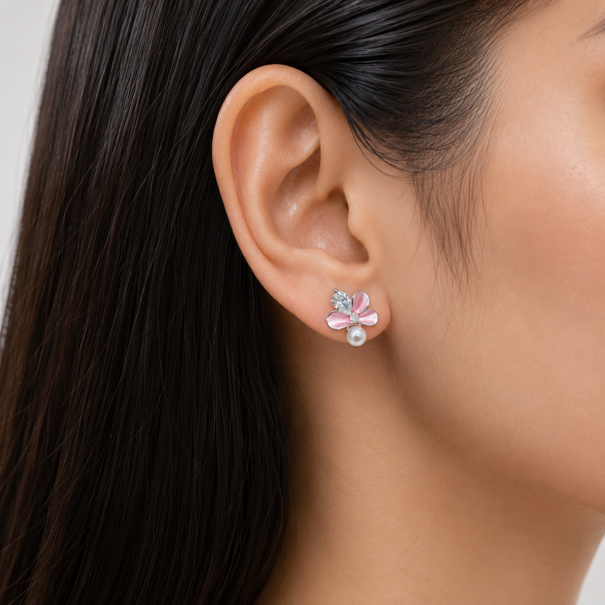 silver earrings