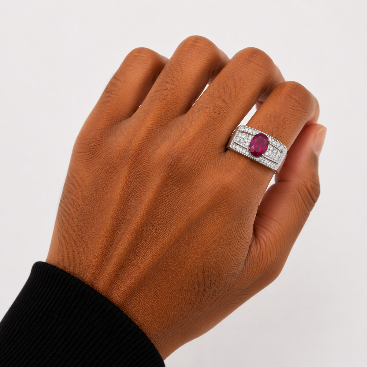 gents silver ring