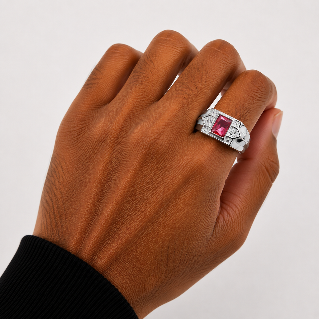 gents silver ring
