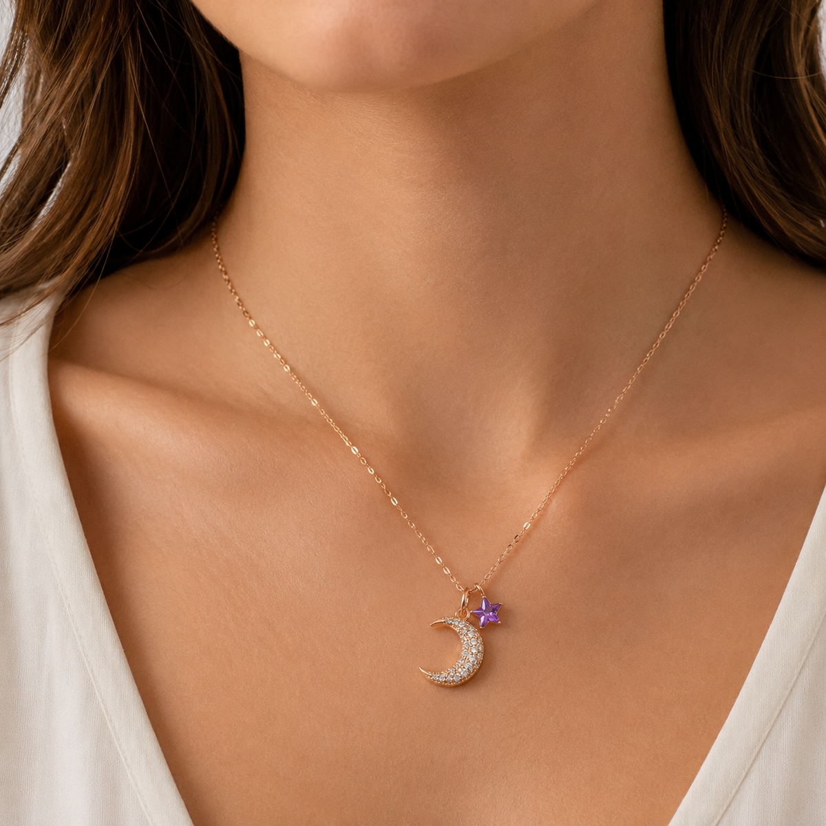 silver necklace