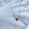 Red Butterfly Necklace