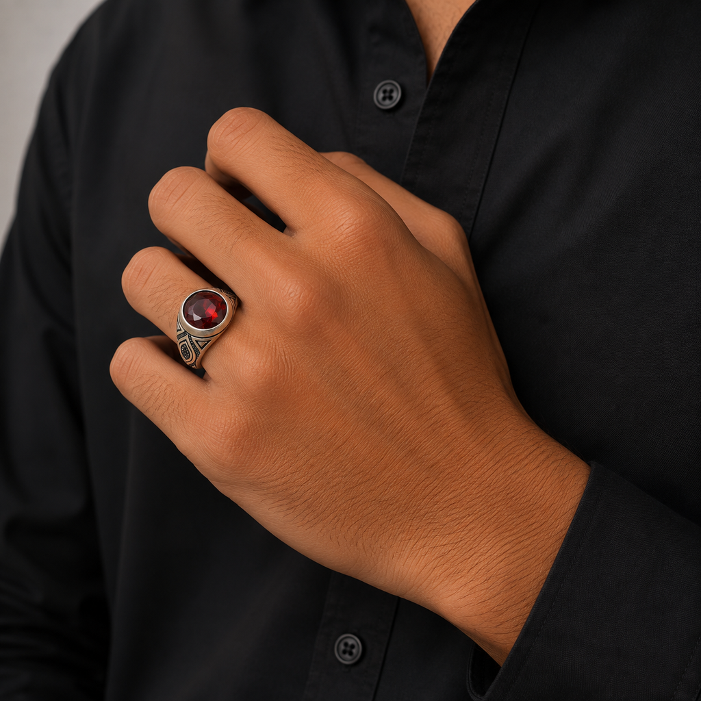 gents silver ring
