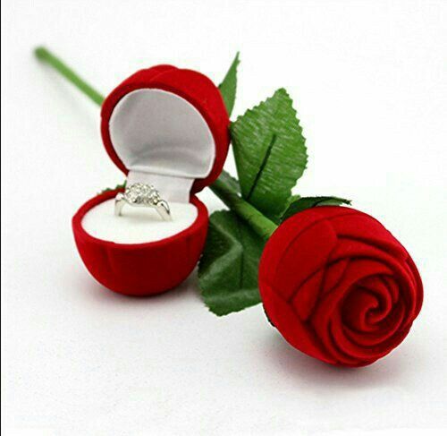 Red Rose Ring Box